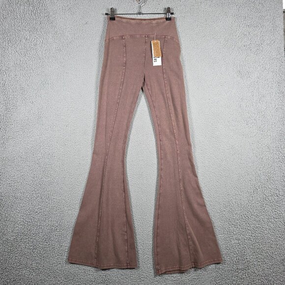 Out From Under Aria Seamed Flare Leg Pant Urban Outfitters Bell Bottom New XS - Picture 1 of 12